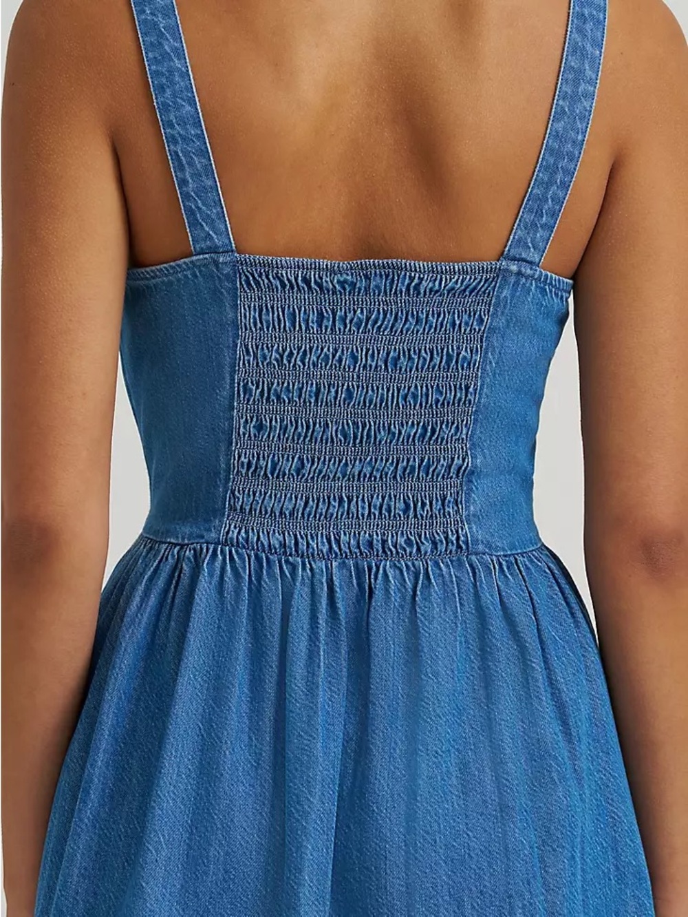 Wrangler Retro Princess Waist Denim Tank Dress - Picture 4 of 4